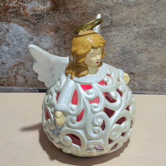 Angel Luminary Flameless LED Light Candle Changes Colors Christmas Decor Figurin - Picture 9 of 14